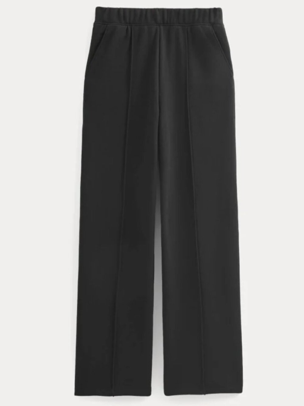 NWT Everlane Black Lightweight Terry Pintuck Sweatpant Women's Size Small